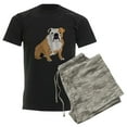 thumbnail image 6 of CafePress - Sitting Bulldog Men's Dark Pajamas - Men's Dark Loose Fit Cotton Pajama Set, 6 of 7