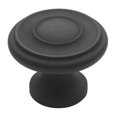 thumbnail image 1 of Baldwin 4491.102.BIN Dominion Oil-Rubbed Bronze 1.25 in. Round Cabinet Knob, 1 of 2