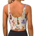 thumbnail image 3 of Lsque Dogs In Different Poses Printed Women'S Sports Bra, Compression, Moisture Wicking, High-Impact Sports Bra For Women,Supportive sports bra-X-Large, 3 of 9