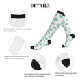 thumbnail image 5 of Lsque Turtle Pattern Sport Compression Socks for Men & Women 15-20 mmHg Knee High Nurse Pregnant Running Medical and Travel Athletic, 5 of 6
