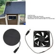 thumbnail image 3 of Solar Panel Fan,  Low Noise Temp Regulation Solar Exhaust Fan Lightweight  for Greenhouse, 3 of 8