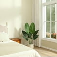 thumbnail image 6 of Artificial Plants 4FT Artificial Bird of Paradise Plant in Pot, Tall Fake Tree with Woven Basket, Realistic Faux Palm Tree 8 Trunks Silk Plants for Modern Home Décor Indoor Outdoor Office, 6 of 8