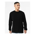 thumbnail image 4 of Bella Canvas Men's Jersey Long Sleeve Tee, Soft Cotton Casual Long Tee, Black Sports T-Shirt 6 Pack, 2XL, 4 of 5