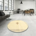 thumbnail image 3 of Ahgly Company Indoor Square Contemporary Khaki Gold Solid Area Rugs, 7' Square, 3 of 6