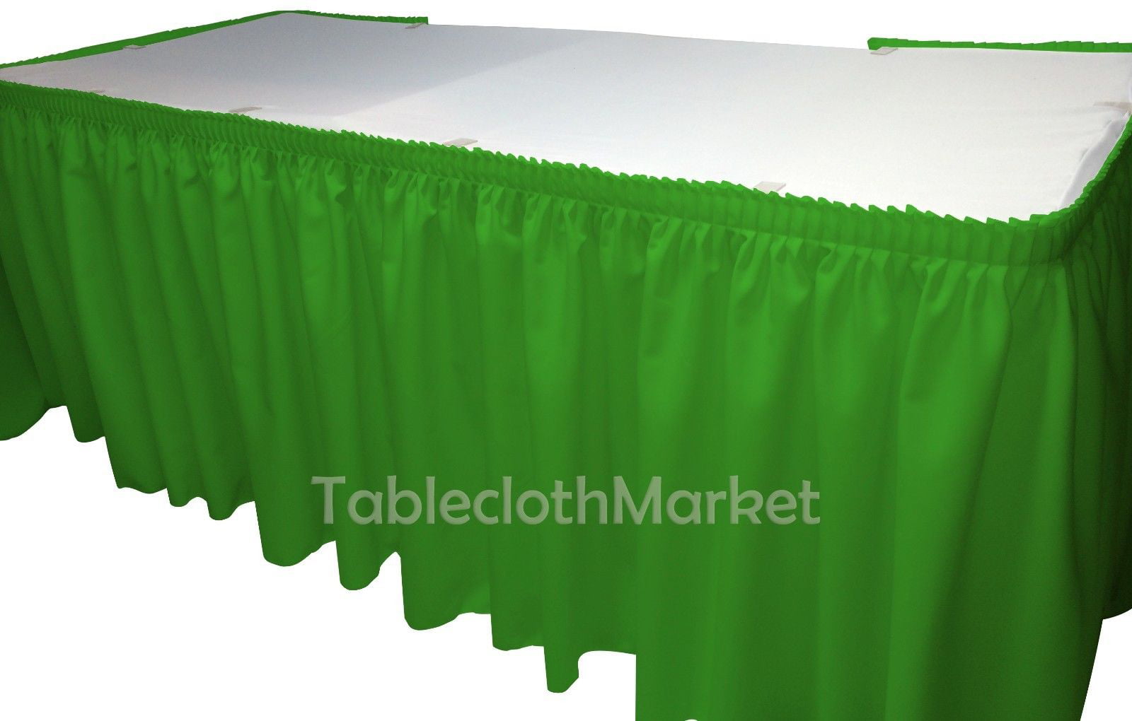 15 Table Skirts 14ft x 29" Banquet 100% Polyester Skirting 3 Colors Made USA 