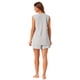 thumbnail image 3 of INSPIRAR CHIC Conjuntos de Pijamas de 2 Piezas de Tejido Waffle para Mujeres, Top Sin Mangas y Pantalones Cortos, Conjuntos de Lounge 3XL Gris, 3 of 6