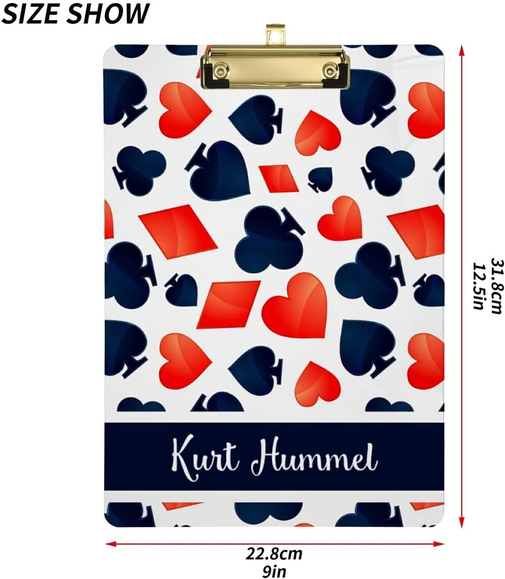 KXMDXA Heart Square Flower Spades Clipboard Hardboard Wood KXMDXA Heart Square Flower Spades Clipboard Hardboard Wood