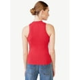 thumbnail image 5 of Scoop Women's Ribbed Sleeveless Polo Shirt, 5 of 5