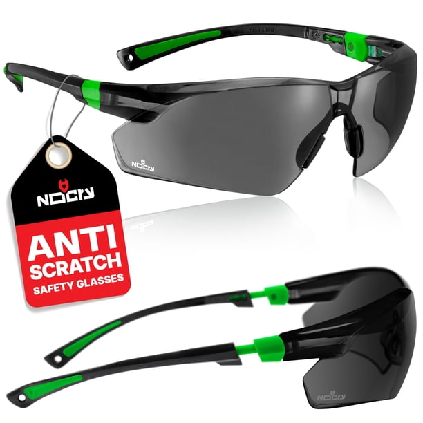 Gafas de sol de seguridad con lentes envolventes teñidas en verde NoCry