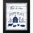 thumbnail image 2 of Penner, Janelle 15x18 Black Modern Framed Museum Art Print Titled - Country Thoughts I v2 Indigo White, 2 of 5