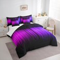 thumbnail image 3 of Castle Fairy Geometric Lines Boy 7pcs Bedding Comforter Set,Abstract Gradient Queen Bedding Sets Super Cozy,Neon Lights Queen Sheet Sets,Lightweight Room Decor, 3 of 8