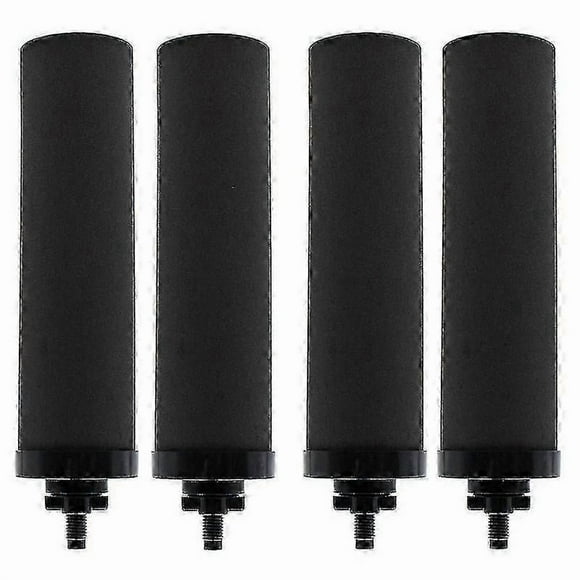 4 Pcs Filtre à Eau de Remplacement pour Filtres à Charbon Actif Noir BB9-2 pour Système de Filtration d'Eau par Gravité P20250110581