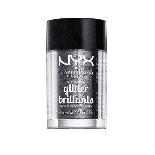 NYX COSMETICS FACE & BODY GLITTER Gunmetal
