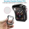thumbnail image 4 of Tekcoo Case for iWatch Series 7 SE 6 5 4 3 2 1 38 40 41 42 44 45MM, [5-Pack] Built-in TPU Screen Protector - Full Body Protective Ultra Thin Bumper Flexible Lightweight Cover, 4 of 8