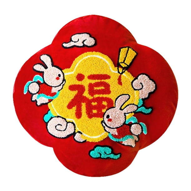Funda de almohada decorativa tradicional bordada Estilo D