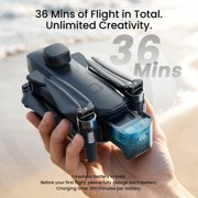 4K Drone with 3-Axis Gimbal & EIS, Holy Stone JY018 GPS Auto Return, 5.8G Phone Transmission, 36Min Flight Time, Obstacle Avoidance, Brushless Motor, Black