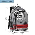 thumbnail image 2 of FORMRS Unisex School Backpack 17" Student Travel Bag with Laptop Compartment, Red Boat, 2 of 7