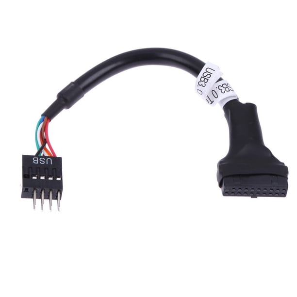 Cable de placa base de 9 pines USB3.0 a USB2.0 20/19 FLhrweasw Nuevo