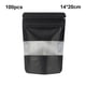 thumbnail image 3 of Bolsa con cierre de cremallera de 100 Uds., bolsas organizadoras multifuncionales convenientes, bolsas de sellado de papel de aluminio, Almacenamiento y organización del hogar Negro 14x20+8cm Yuarrent HA077483-10, 3 of 6