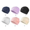 thumbnail image 2 of Qarigey Gorro de nailon y LICRA para mujer, gorros con estilo, accesorios ajustables para la cabeza, gorro de punto, tocado de otoño, azul Sombreros Blanco Qarigey AP011230-04, 2 of 6