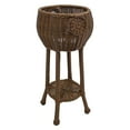 thumbnail image 5 of International Caravan Riviera Resin Wicker Round Outdoor Planter, 5 of 6
