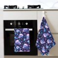 thumbnail image 4 of Sikiie Blue Skull Crystal Waffle Weave Kitchen Dish Cloth,Super Absorbent Kitchen Dish Towels 16*26 Inches for Dish Rags Washing Dishes, Drying Dishes, 4 of 7