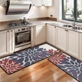 thumbnail image 3 of Kitchen Rugs Sets Of 2,Red and Blue Pioneer Flower Pattern Anti Fatigue Kitchen Mat Rugs Non Slip Washable,Decorative Kitchen Floor Mats for Kitchen,Sink,Laundry,17"x47"+17"x47", 3 of 5