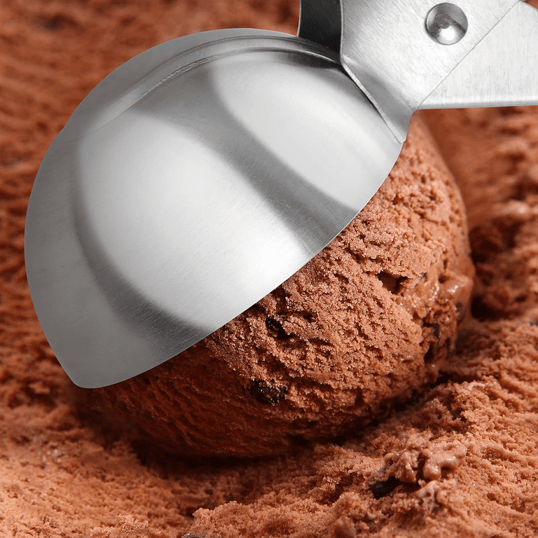 Balci Ice Cream Scoop - Heavy Duty Stainless Steel Icecream Scooper With  Non-Slip Rubber Grip - Professional Metal Ice-Cream Spade - Dishwasher Safe  –