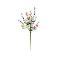 thumbnail image 2 of 2PCS 17.32in Artificial Easter Egg Flower Pick with Daisy and Eucalyptus Leaves for Spring Centerpiece, Easter Decorations Floral Stem for Easter Basket and Home Decor, 2 of 7