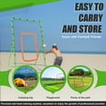 thumbnail image 5 of Adjustable 3.6x5.8 Ft Volleyball Rebounder Net with 4-Angle System for Lacrosse & Tennis Training, Backyard Practice Equipment (Green), 5 of 8