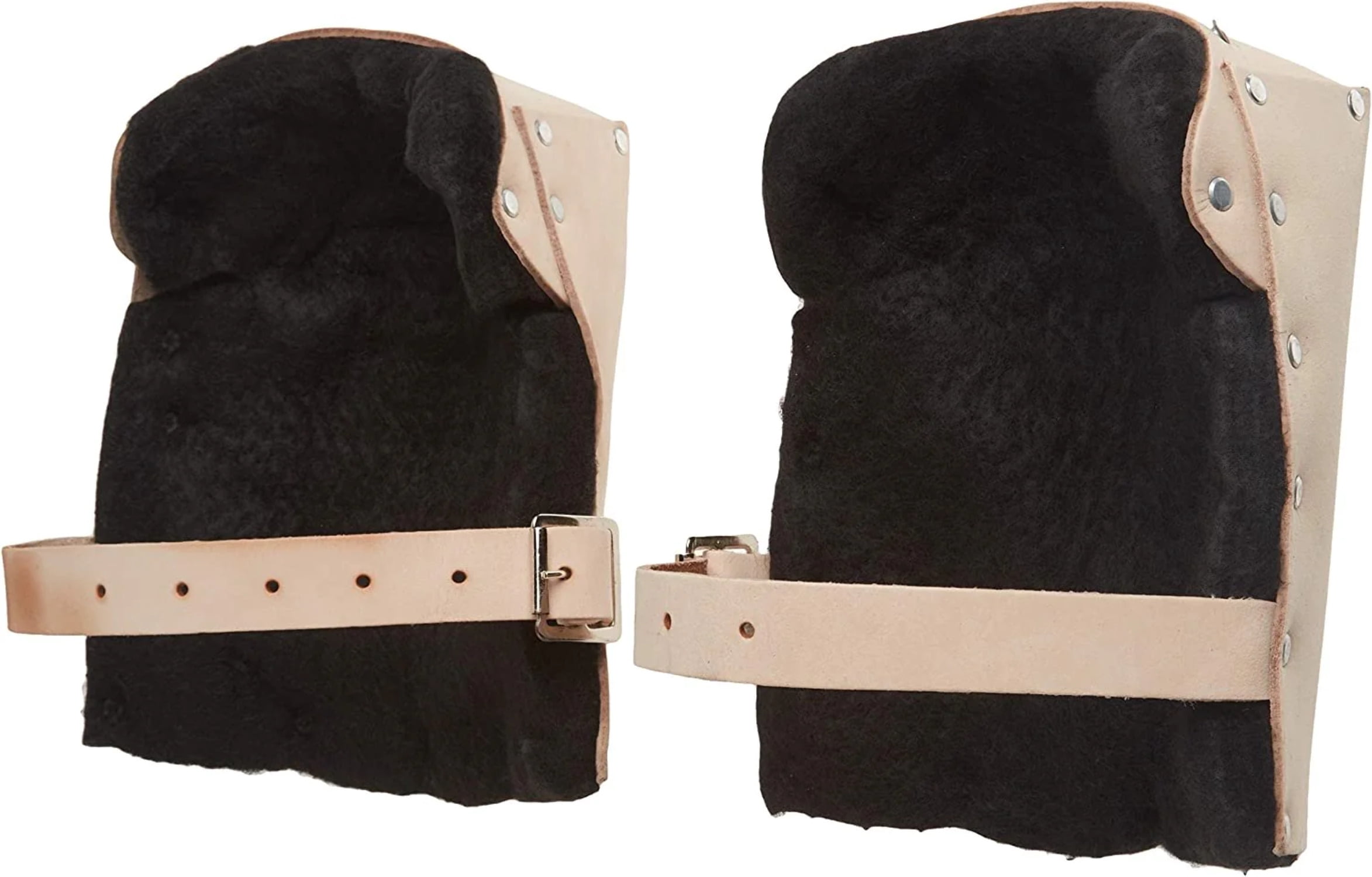 KNEE PAD LEATHER HVY-DUTY DBL