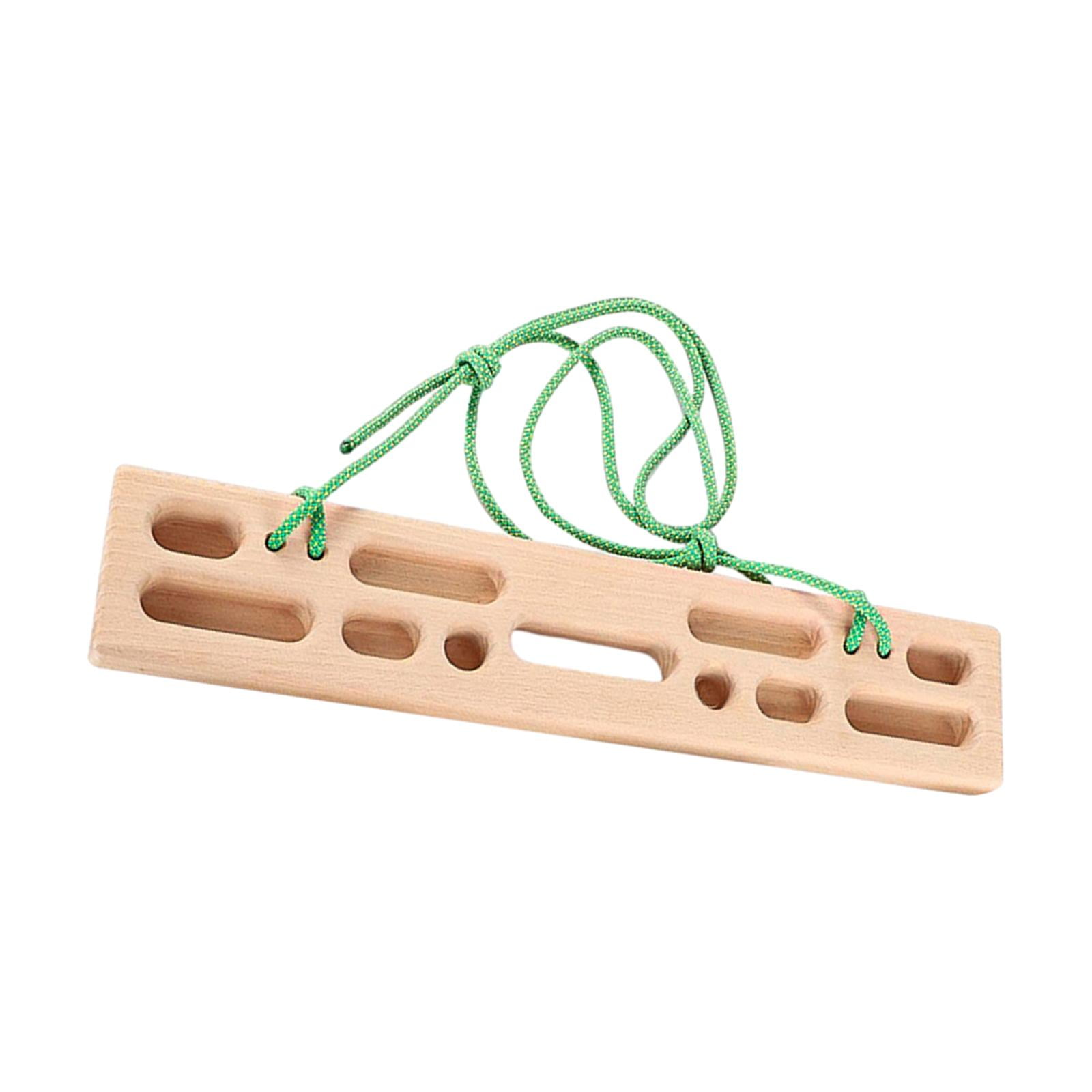 Colaxi Climbing Pull Fingerboard Building Core Strength Wooden 50cmx10cm for Climbers Indoor Beginners