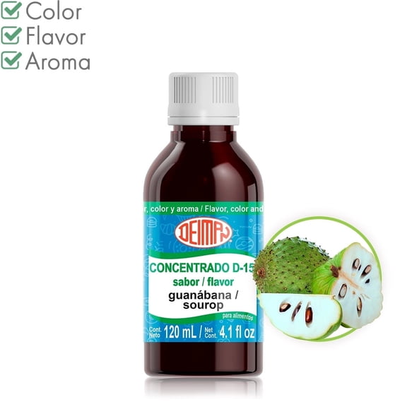 Artificial Food Flavoring - Concentrate Soursop D-15 - Size:120ml