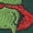 Green, variant on Huzzah Knight Frog Hoodie, Funny DnD Embroidered Sweatshirt, Gildan 18500