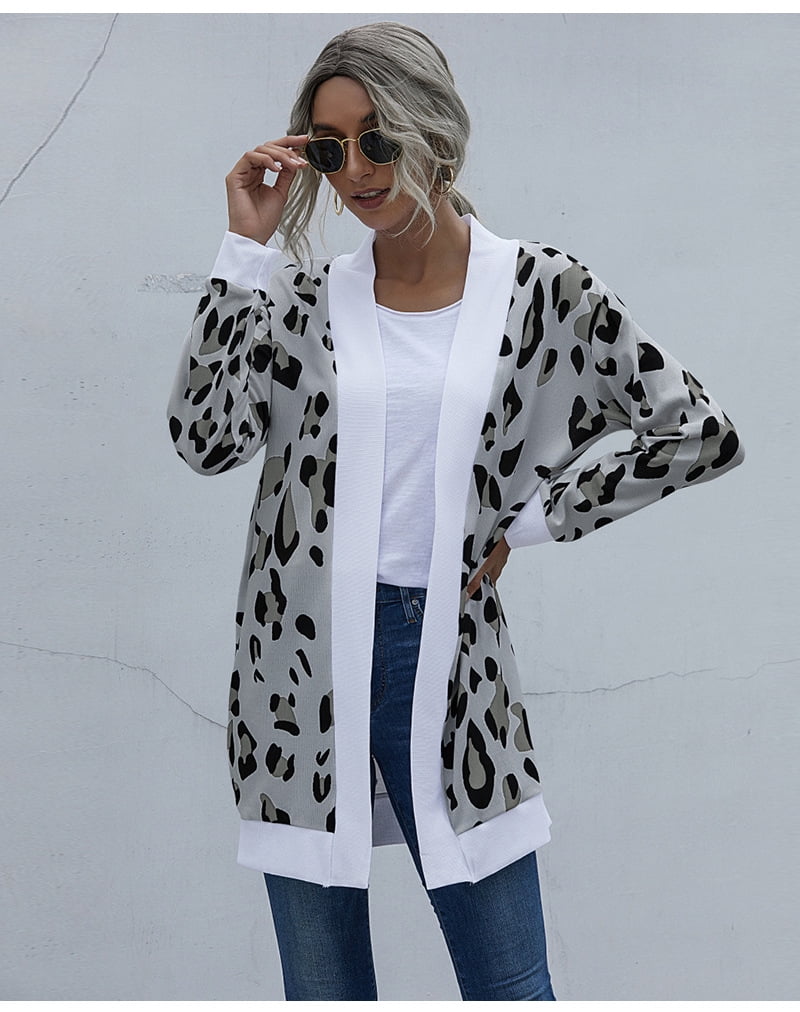 walmart leopard print cardigan