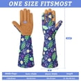 thumbnail image 3 of Gardening Gloves for Women, Long Leather Work Gloves Gardening Thorn Proof, Garden Gloves for Women Gardening Gifts, Breathable Cowhide Leather Gauntlet,Gardening Essentials(Medium, Blue), 3 of 8