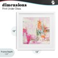 thumbnail image 4 of Stupell Industries Contemporary New Age Pink Abstract White Framed Print Under Glass, 13 x 13, by Design Fabrikken, 4 of 8