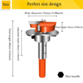 thumbnail image 3 of 2X Hinge Jig Drill Guide Set, Hex Handle Adjustable 35mm Forstner Bit, Concealed Hinge Boring Jig Drill Guide, 3 of 7