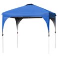 thumbnail image 1 of Patiojoy Tente à Baldaquin 8' x 8' Réglable en Hauteur Auvent Commercial Instantané avec Sac à Roulettes Portable Bleu, 1 of 10