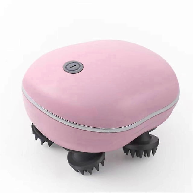 Electric Scalp Massager Red Light Therapy Antistress Relax Body Massage Remove Muscle Tension Tiredness,Pink