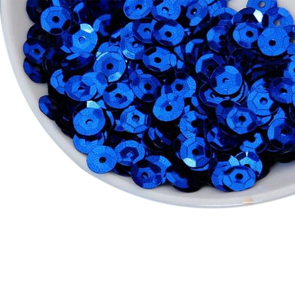 FESTFENDS Round Sequins PVC Dark Blue 1000Pcs 0.24X0.24X0.04In