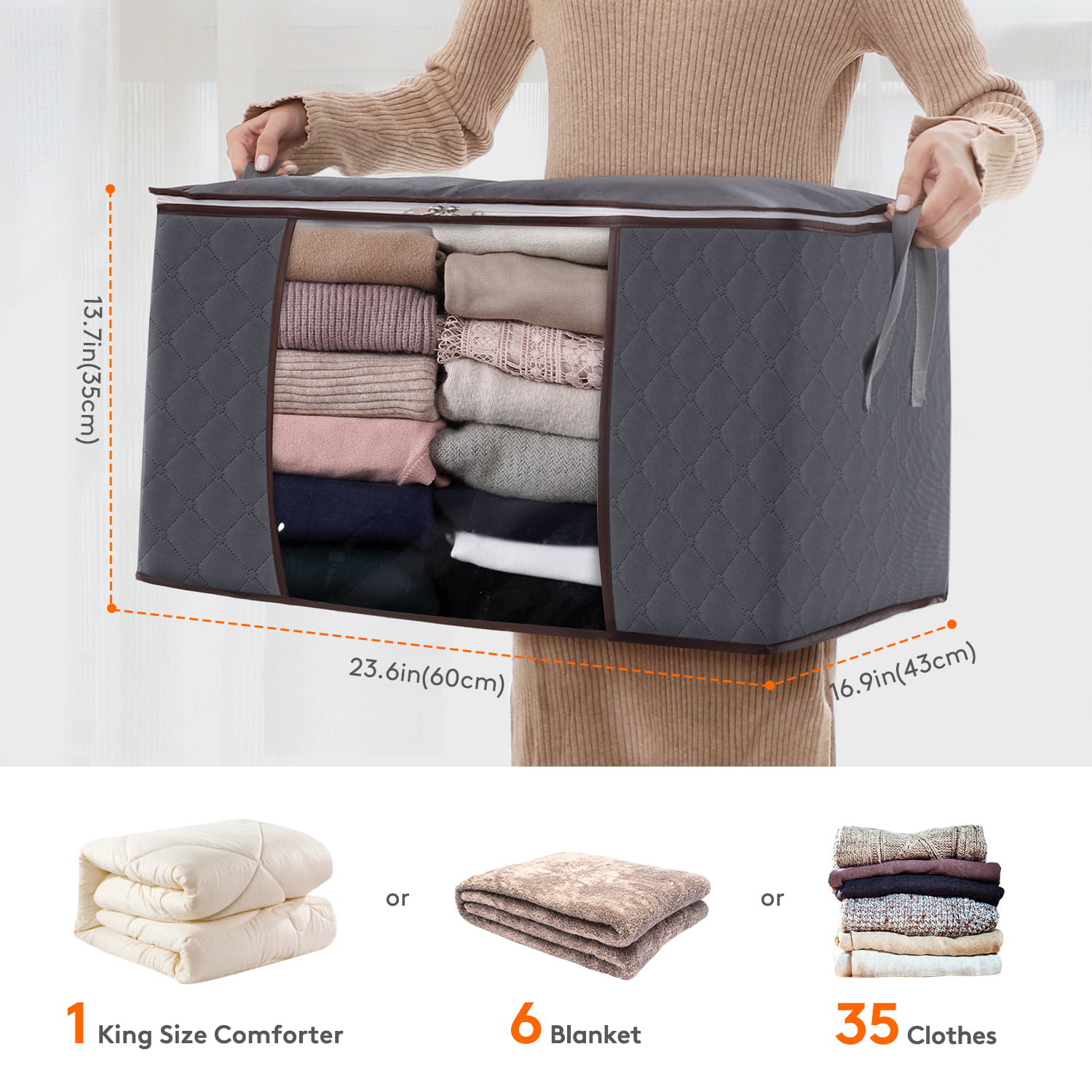 Premium Heavy Weight Plastic Slider Storage BagsSize Options: 1qt Stor –  King Zak
