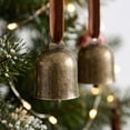 thumbnail image 3 of OKKVV Christmas 6‑Pack Metal Bell Ornaments, Vintage Antique Bronze Hanging Bells With Ribbon, Rustic Festive Decor for Xmas Tree Wreath Garland Gift Wrapping Home Party Decor, 5.11 in, 3 of 6