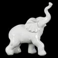 thumbnail image 2 of UTC14852 Porcelain Walking Trumpeting Elephant Figurine Gloss Finish White, 2 of 2