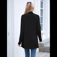 thumbnail image 4 of Cárdigan de Color Liso para Mujer, Suéter Abierto Frontal, , Informal, Estilo . Negro M, 4 of 10