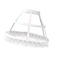 thumbnail image 2 of Women 2 Hoops Pannier Petticoat Skirt Ruffles Birdcage Hollow Out for Lolita Wedding Bridal Dress Cosplay Accessories white, 2 of 7