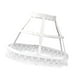 thumbnail image 2 of Estilo Vintage mujer 2 aros Pannier enagua ahueca hacia fuera Birdcage Ruffles Underskirt para Cosplay Lolita niñas vestido de novia Accesorios blanco Hugo Enagua de alforja para mujer, 2 of 10
