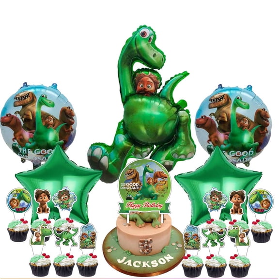 The Good Dinosaur Party Supplies Balloons Cake Topper Birthday Set Decorations Kit Fans