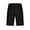 Black, variant on Men's Stretch Knit Shorts Casual Drawstring Waist Soft Polyester Spandex Lounge Wear