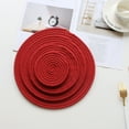 thumbnail image 4 of Nomeni Napperon 18cm Tapis d'Isolation en Coton Tapis de Repas Tissé Anti-Brûlure Tapis de Table Tapis de Bol Tapis de Pot Simple Nordique Tapis d'Isolation en Coton, 4 of 5
